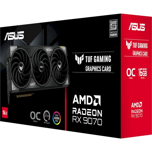 ASUS TUF Gaming AMD Radeon RX 9070 OC 16GB - Grafické karty - Obrázek Y2LE000L01