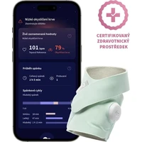Owlet Dream Sock chytrá ponožka 0-18 měsíců Original Mint - Senzory