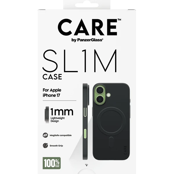PanzerGlass® CARE SL1M (1mm) MagSafe kryt Apple iPhone 17 černý - Pouzdra - Obrázek Y2XL000K01