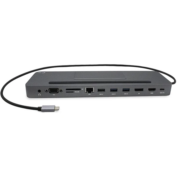i-tec USB C Metal Low Profile 100W dokovací stanice - Dokovací stanice - Obrázek Y39B000501