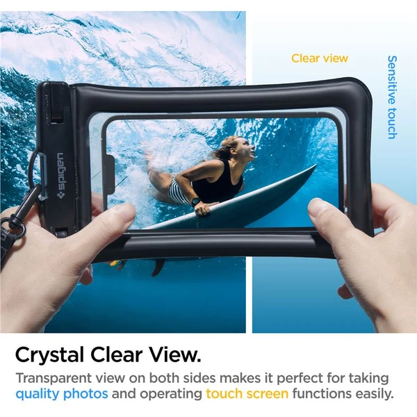 Spigen Aqua Shield Floating voděodolné pouzdro A610 1 Pack černé - Pouzdra - Obrázek Y3A4000601