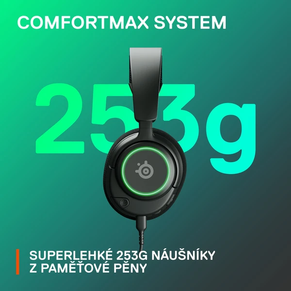 SteelSeries Arctis Nova 3 černá - Sluchátka - Obrázek Y3FJ300401