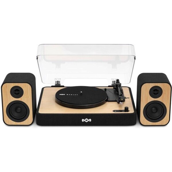 House of Marley Revolution Bluetooth gramofon se stereo reproduktory černý Černá