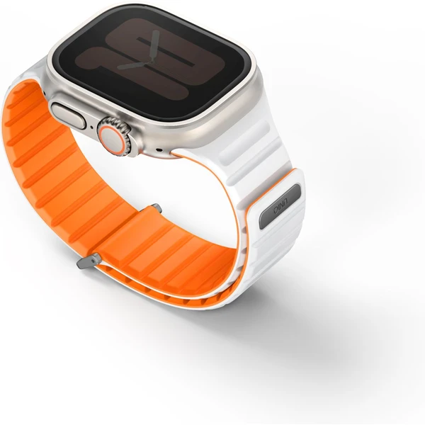 UNIQ Revix Evo oboustranný řemínek Apple Watch 49/46/45/44/42mm (oranžový/bílý) - Řemínky - Obrázek Y3O5000O01