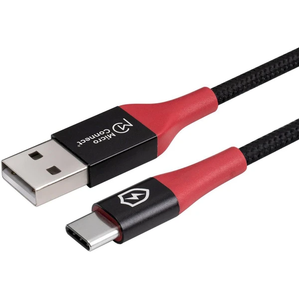 MicroConnect Safe Charge USB-A/USB-C napájecí kabel 12W 1,5m černý - Kabely a redukce - Obrázek Y3PF000O01