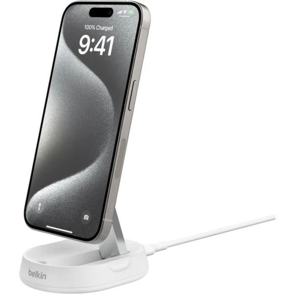 Belkin BOOST CHARGE PRO Qi2/MagSafe nabíječka (15W) bez adaptéru bílá - Nabíječky - Obrázek Y422000O01