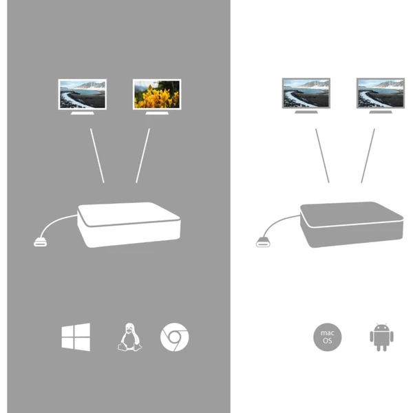 i-tec USB-C Dual Display Docking Station with Power Delivery 100 W - Dokovací stanice - Obrázek Y49B000501