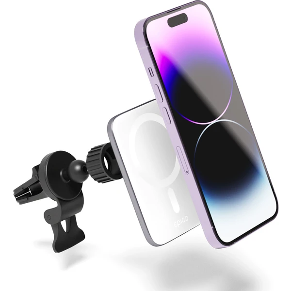 EPICO Ultrathin Wireless Car Charger s MagSafe stříbrná/bílá - Držáky - Obrázek Y4ML300401