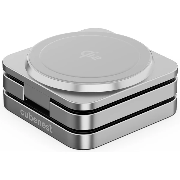 Cubenest SQS312 Pro Qi2.2 3v1 magnetická nabíječka pro Samsung šedá - Nabíječky - Obrázek Y4PF000N01