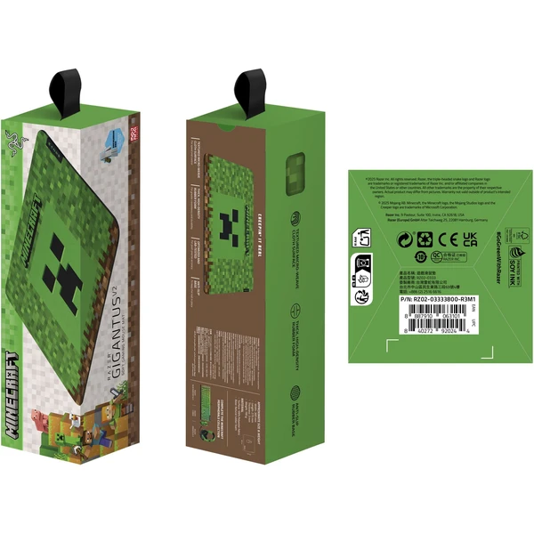 Razer Gigantus V2 Medium Minecraft Ed. podložka pod myš černá - Podložky - Obrázek Y4QD000J01