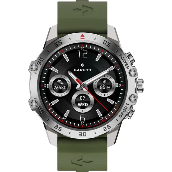 Garett Smartwatch V14 stříbrné - Chytré hodinky - Obrázek Y5GE000O01