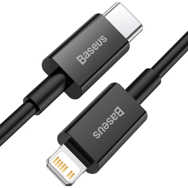 Baseus Superior USB-C/Lightning napájecí kabel 20W 1m černý - Kabely a redukce - Obrázek Y66E300401