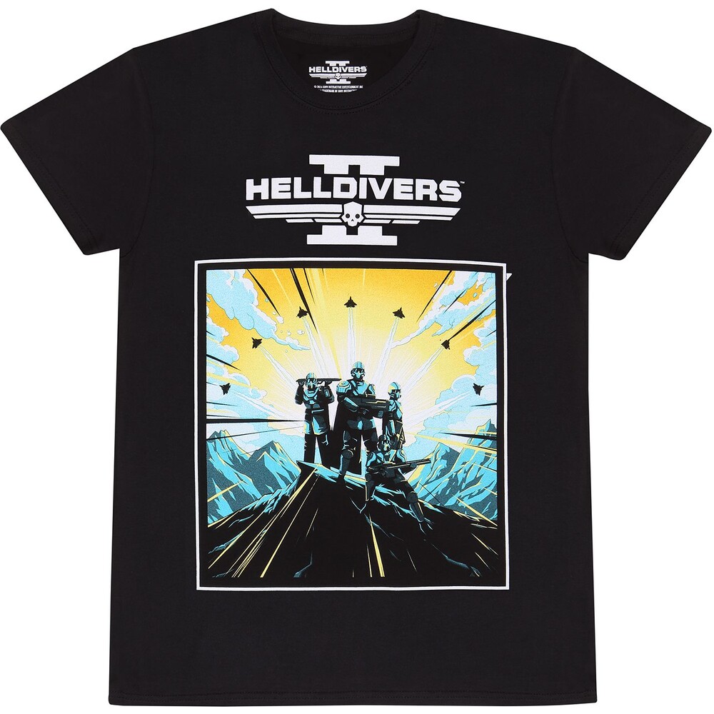 Tričko Helldivers 2 - 2D Art And Logo L