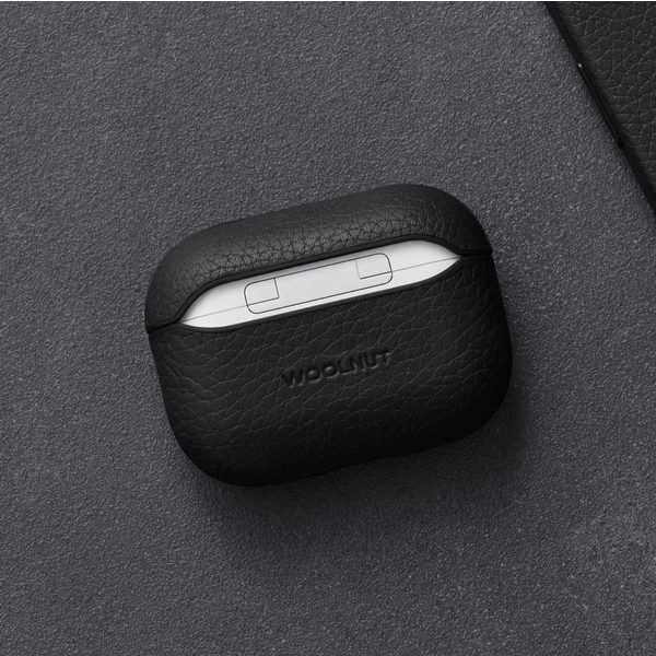 Woolnut Leather kožené pouzdro pro AirPods Pro 2. generace černé - Pouzdra - Obrázek Y6KR100501