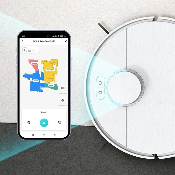 TESLA RoboStar iQ550 robotický vysavač bílý - Robotické vysavače - Obrázek Y70E000K01