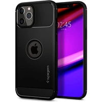 Spigen Rugged Armor kryt iPhone 12 / 12 Pro černý - Pouzdra