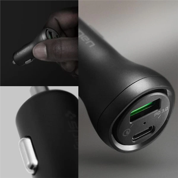 Spigen Car Charger F31QC USB-C nabíječka do auta, PD, QC, 48W, černá - Nabíječky - Obrázek Y7C5000L01