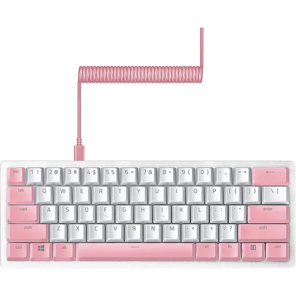 Razer PBT Keycap + Coiled Cable Upgrade Set růžová US/UK - Náhradní klávesy - Obrázek Y7FXF00101