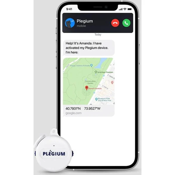 Plegium Smart Wearable – chytrý osobní alarm bílý - Vychytávky - Obrázek Y7R3G00101