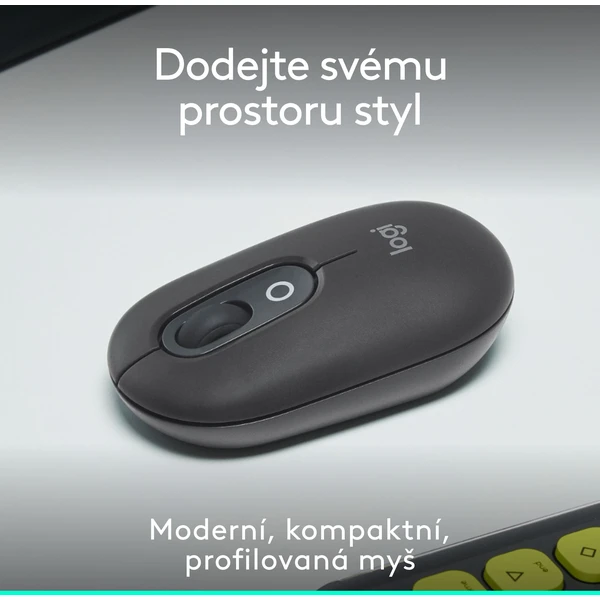 Logitech POP myš grafitová - Myši - Obrázek Y8U8000O01