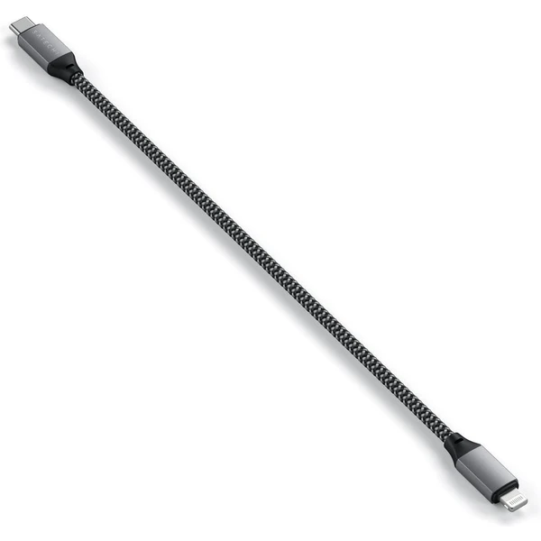 Satechi USB-C/Lightning napájecí kabel 0,25m vesmírně šedý - Kabely a redukce - Obrázek Y8XXF00101