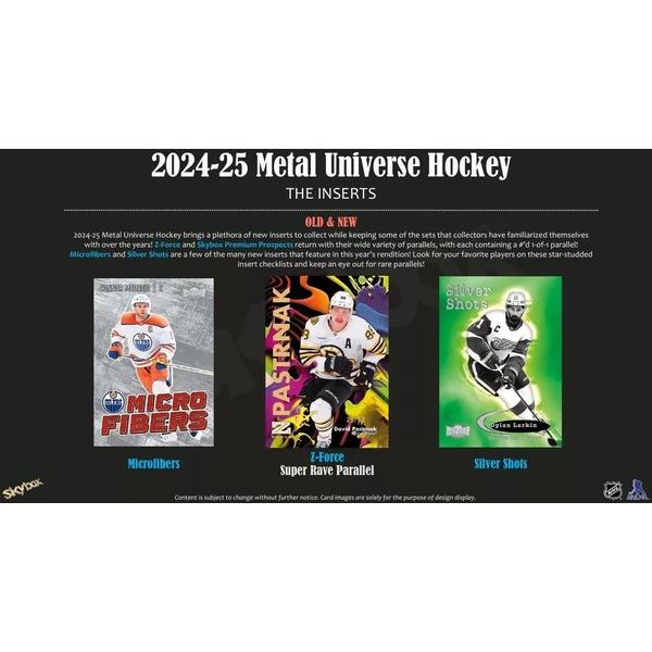 Hokejové karty 2024-25 Upper Deck Skybox Metal Universe Hockey Hobby Balíček - Hokejové karty - Obrázek Y8YE000O01