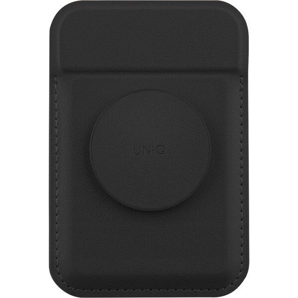 UNIQ FLIXA MagSafe stojánek s gripem a se sloty pro platební kartu černý