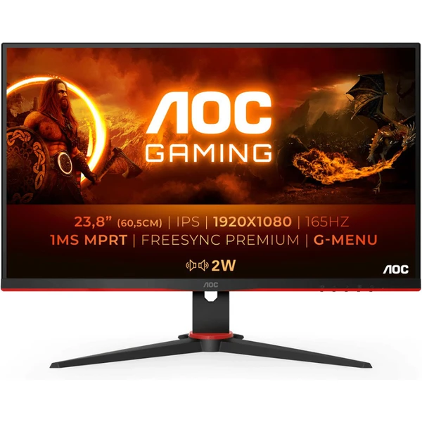 AOC 24G2SPAE/BK monitor 23,8' - Monitory - Obrázek Y9J5G00101