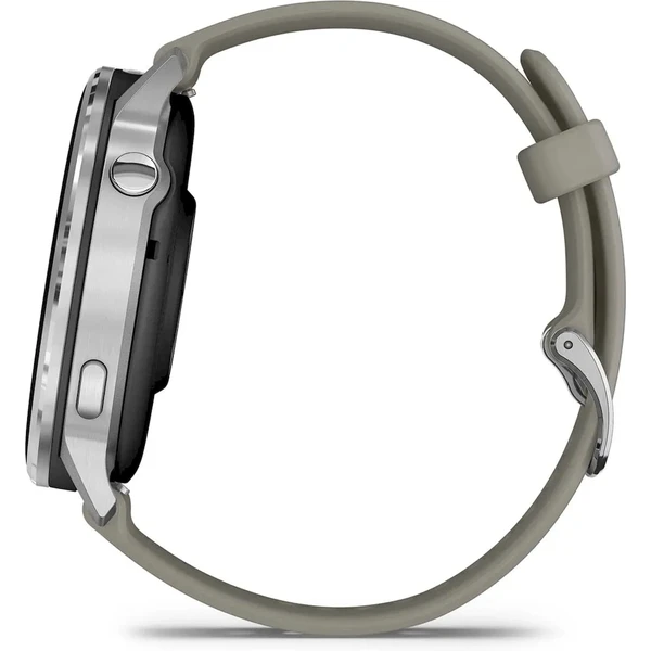Garmin Venu 4 (45 mm) Stříbrná / Silver Gray silikonový řemínek - Chytré hodinky - Obrázek Y9TI000K01