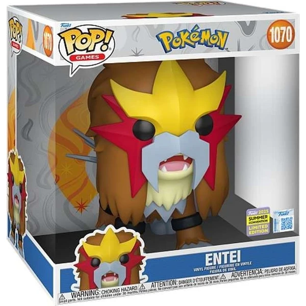 Funko POP! #1070 Games Jumbo: Pokemon - Entei - Funko POP! - Obrázek Y9YM000K01