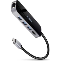 AXAGON USB hub 3x USB-A, HDMI, RJ-45 kabel USB-C - Dokovací stanice