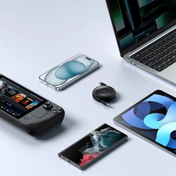 Baseus Free2Draw mini USB-C/USB-C napájecí kabel 100W 1m černý - Kabely a redukce - Obrázek YAGE000L01