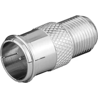 PremiumCord Koaxial F/Koaxial F redukce se šroubovacím konektorem stříbrná - Kabely a redukce