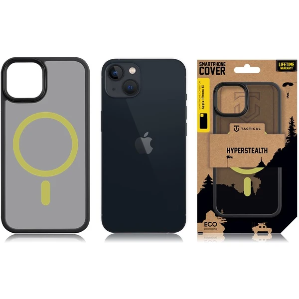 Tactical MagForce Hyperstealth 2.0 kryt iPhone 13 Black/Yellow - Pouzdra - Obrázek YB55000P01