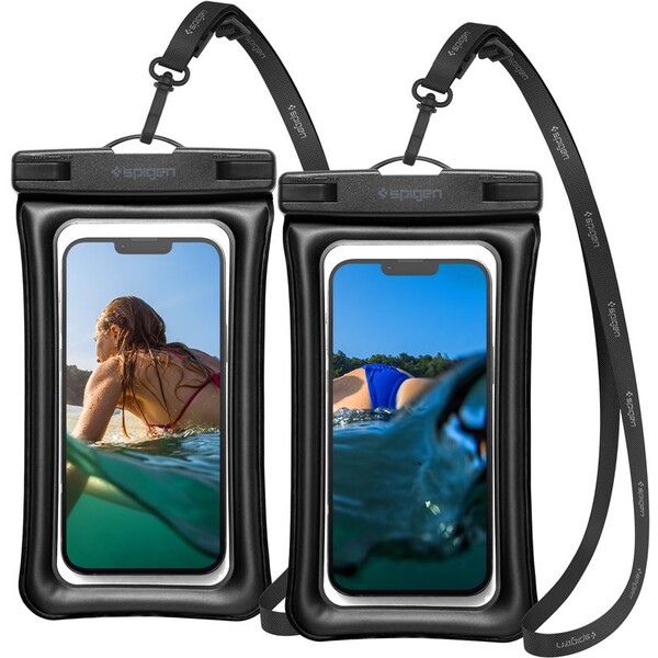 Spigen Aqua Shield Floating voděodolné pouzdro A610 2 Pack černé