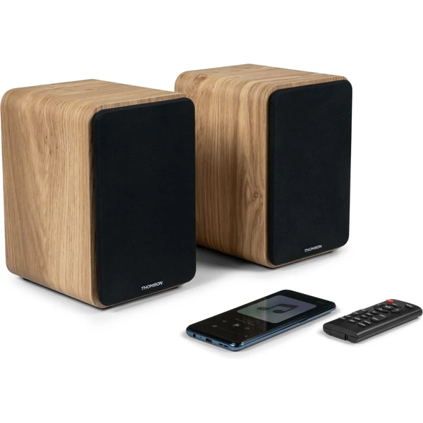 Thomson WS602DUO aktivní stereo HiFi reproduktory s BT hnědé - Reproduktory - Obrázek YBIE000O01