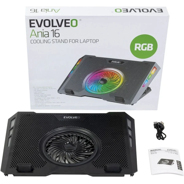 EVOLVEO Ania 16 chladicí podstavec pro notebook - Chladící podložky - Obrázek YCBJ000K01