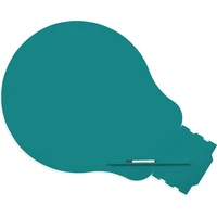 Rocada Skin Shape Idea 6460-5021 magnetická tabule vodní modrá RAL 5021 - Magnetické tabule