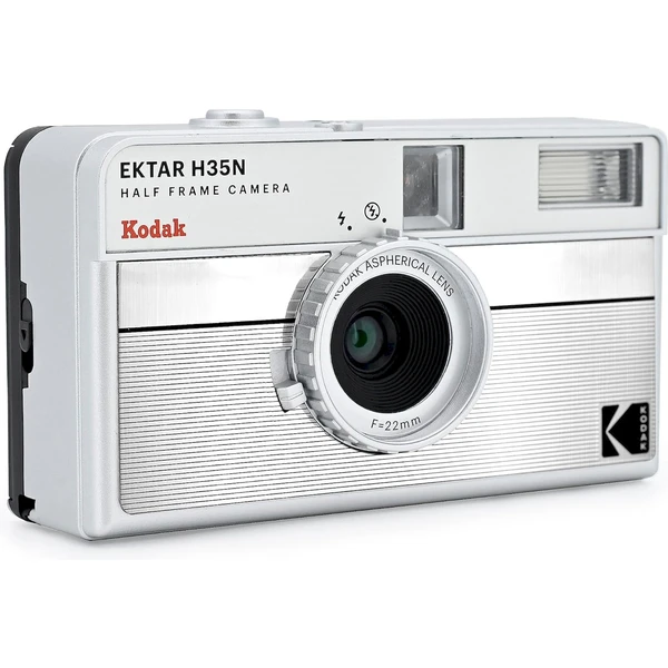 Kodak EKTAR H35N Striped Analogový fotoaparát stříbrný - Fotoaparáty - Obrázek YDO0000L01