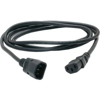 PremiumCord IEC C13/IEC C14 napájecí prodlužovací kabel 230V 1m černý - Kabely a redukce