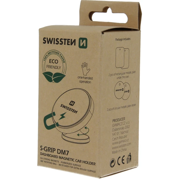 SWISSTEN S-GRIP DASHBOARD DM7 magnetický držák do auta (ECO BALENÍ) - Držáky - Obrázek YDW5100501