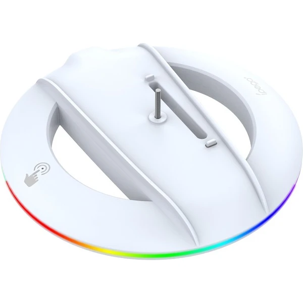 iPega P5S025S Vertikální Stojan s RGB pro PS5 Slim/PS5 Pro bílý - Stojánky - Obrázek YDX3000P01