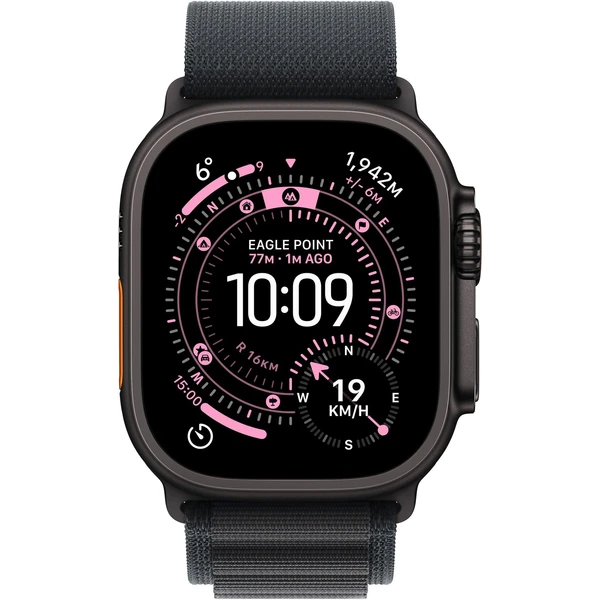 Apple Watch Ultra 3 (2025) 49mm Černý titan s černým alpským tahem M - Chytré hodinky - Obrázek YEQH000K01