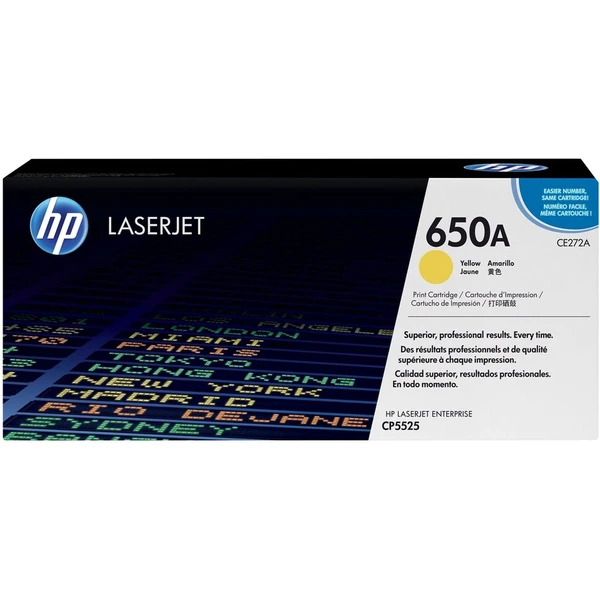 HP CE272A č. 650A Žlutá originální - Tonery - Hlavní obrázek