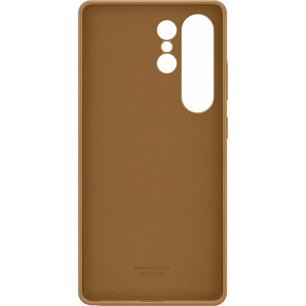 Samsung Kindsuit Case kryt z veganské kůže Galaxy S25 Ultra zlatý - Pouzdra - Obrázek YFCC000J01