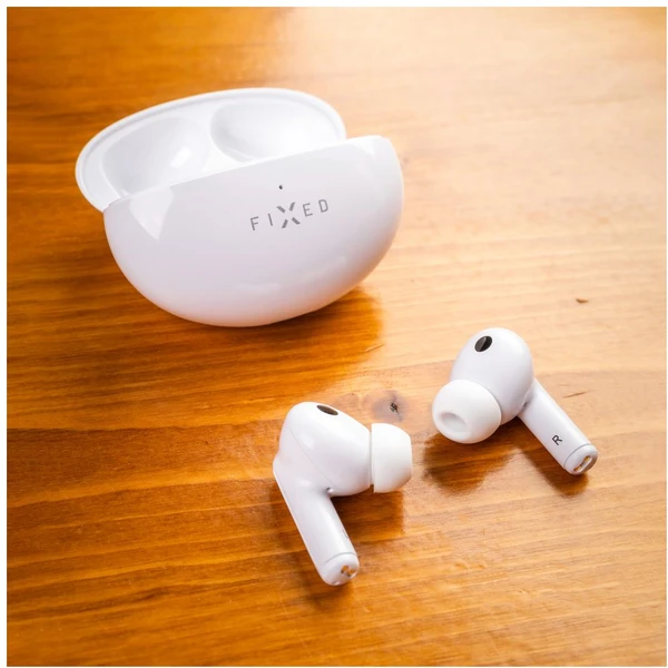 FIXED Pods Pro TWS bezdrátová sluchátka s ANC bílá - Sluchátka - Obrázek YFUP100501