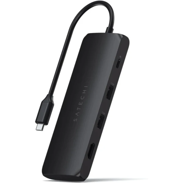 Satechi Aluminium USB-C Hybrid Multiport adaptér černý - USB huby - Obrázek YG6NF00101