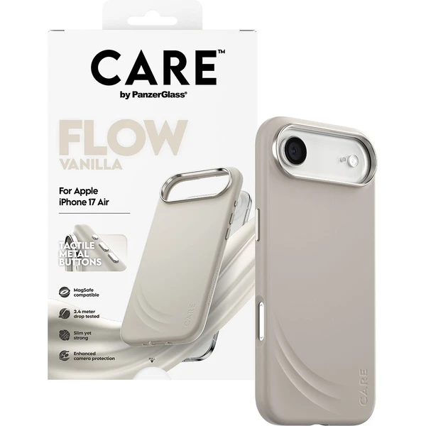 PanzerGlass® CARE Flow kryt s MagSafe Apple iPhone Air Vanilla - Pouzdra - Obrázek YGDH000K01