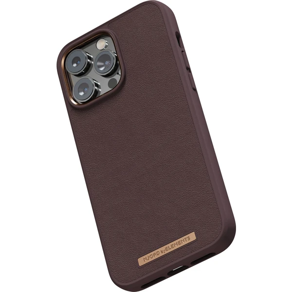 NJORD Genuine Leather Case iPhone 14 Pro Max Dark Brown - Pouzdra - Obrázek YHVG300401