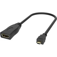 Akasa HDMI/MicroHDMI redukce 0,25m černá - Kabely a redukce